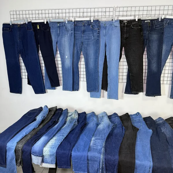 Чоловічі джинси великих розмірів секонд хенд оптом L, XL, XXL, XXXL різних фасонів, кольорів та європейських брендів