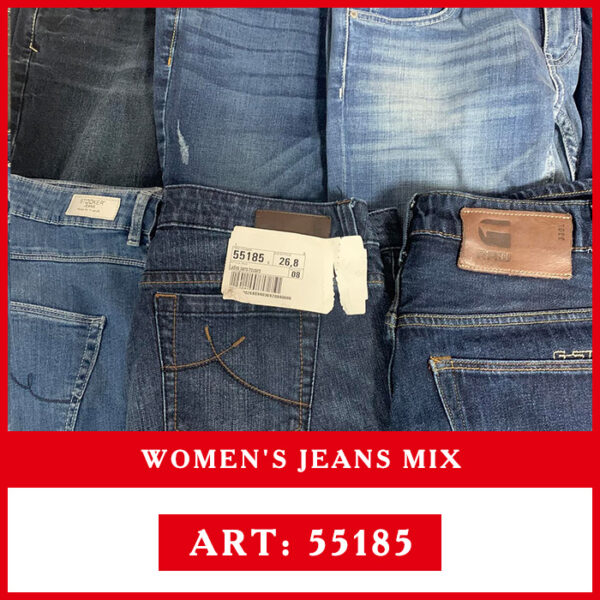 Women's jeans of different sizes second hand wholesale - from Poland